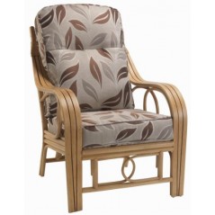 DE Dirdam Light Oak Armchair + Cushion